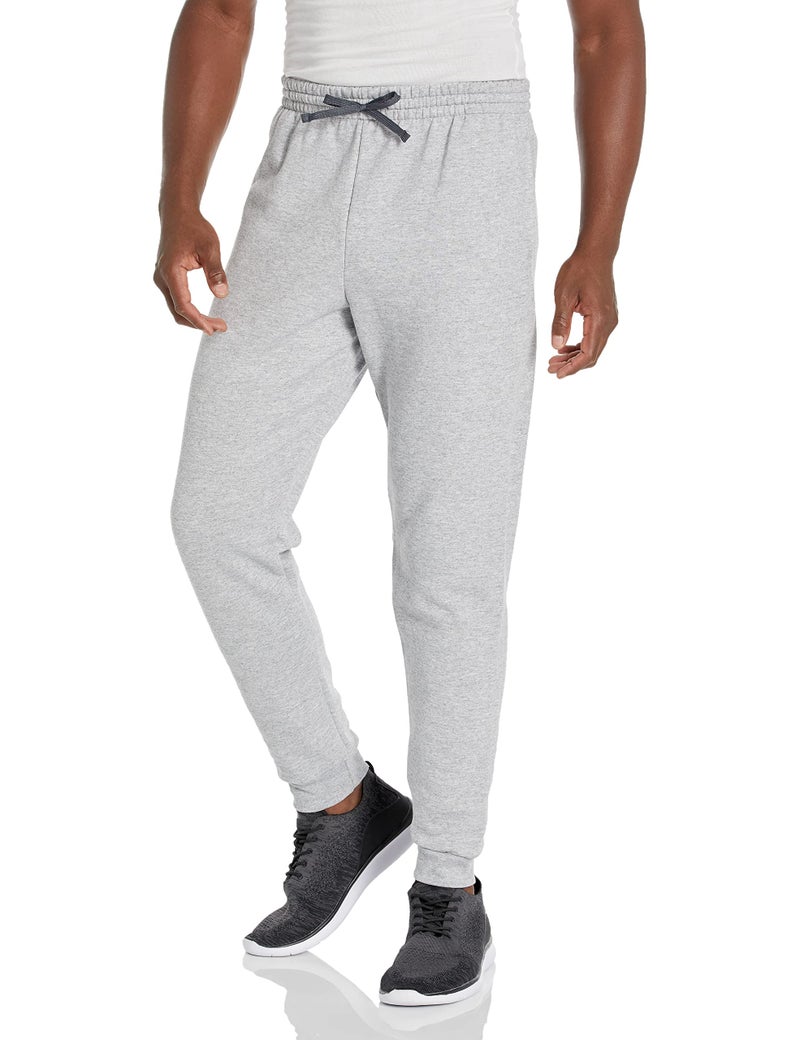 Jerzees Men's NuBlend Fleece Joggers & Sweatpants, Joggers-Heather Grey, Large - Image 1